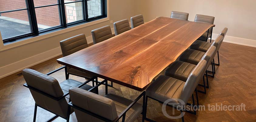walnut live edge solid wood conference tables in solid wood sold wholesale, directly to our dealer network and to the trade